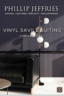 Philip Jeffries Vinyl Savile Suiting Wallpaper